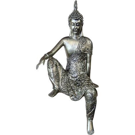 Dekofigur Buddha 31 cm bunt Dekofigur