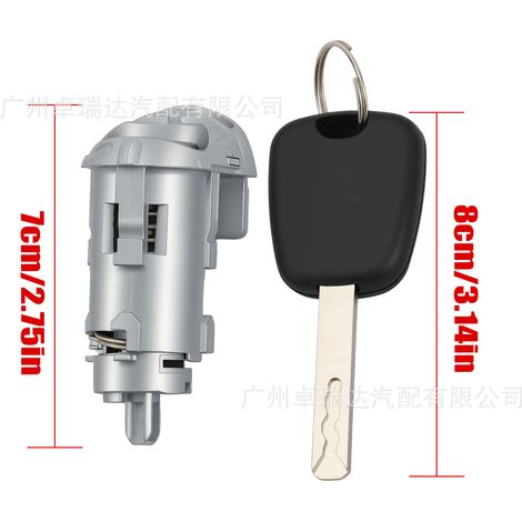 The reference 7701209836 is convenient for the front door lock of the Renault Fluence, Kangoo, Master and Trafic vehicles. (1/4)