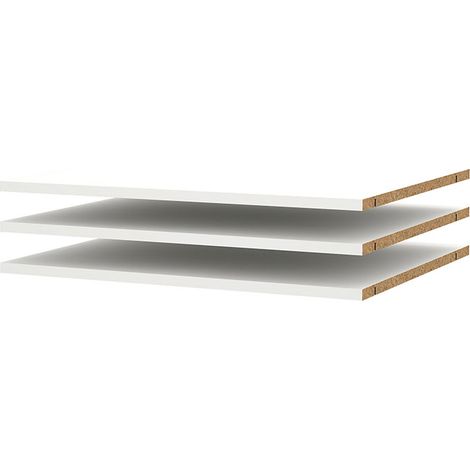 Catania 3 Böden 67 cm bis 140 cm Kleiderschrank weiß (1/5)