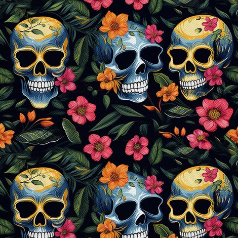 Tela decorativa para exteriores Oxford - Motivo de calavera I DX4626 (1/5)
