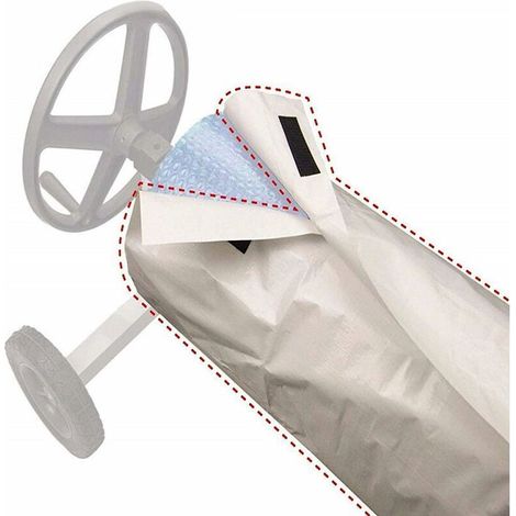 Bâche Piscine - Tissu Oxford Imperméable PU - Résistante UV Rayures - Pour Écran Solaire - 490 x 96 cm (1/5)