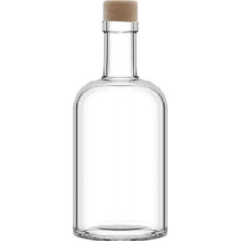Bottiglia in vetro 500ml con tappo TONDA per liquori limoncello decorazioni decoupage bomboniera bottigline olio sali minerali collezione