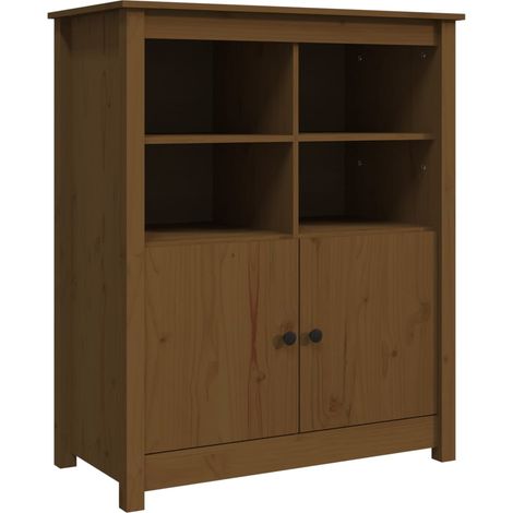 Credenza buffet cassettiera mobile contenitore organizer cucina soggiorno soggiorno 83 x 41,5 x 100 cm legno di pino massiccio marrone 020035766