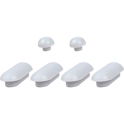 Set mit 6 universellen, geräuschdämpfenden Toilettensitzkissen für Zuhause, Büro und Hotel (1/5)