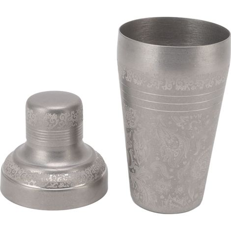 Shaker à cocktails en acier inoxydable 304 antirouille, compatible lave-vaisselle, pour barman, finition mate et gravure style japonais. (1/5)