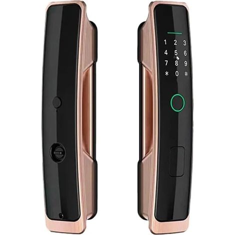 Intelligentes Türschloss, digital-elektronisch, für biometrische Fingerabdruckerkennung, Fingerabdruck-Passwort-Schlüssellos (1/4)
