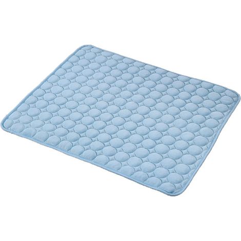 Tapis de Refroidissement pour Chien Coussin de Glace pour Animaux de Compagnie Matelas en Peluche pour Animaux de Compagnie Tapis Frais 102x70cm (1/5)