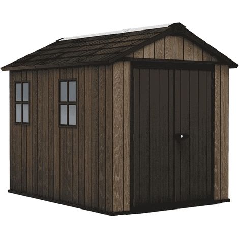 Keter Apex Gerätehaus 7,5x11, Kunststoff Geräteschuppen mit Oberlicht (1/4)