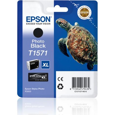 Tinta original epson t1571 negro foto c13t15714010 25.9ml