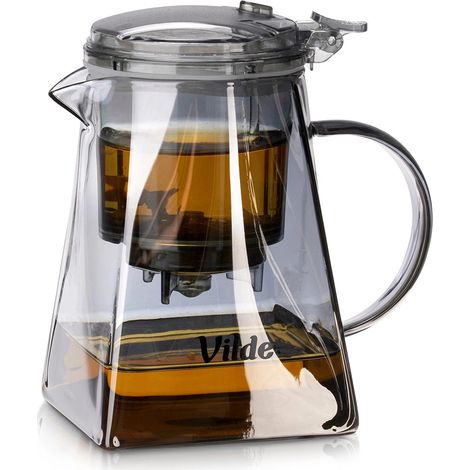 Teiera in vetro con infusore, 730 ml, borosilicato