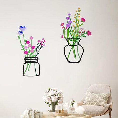 Metal Floral Wall Decorations, Boheme Wall Decor (1/5)