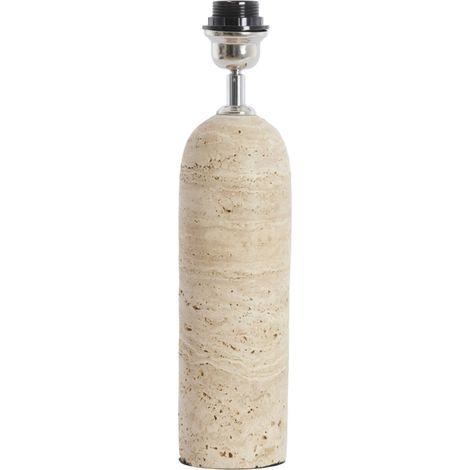 Light & Living - lámpara de mesa - Malakai - beige - piedra - Ø