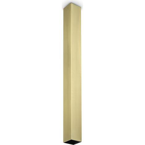 Ideal Lux LOOK Spot encastré carré de 75 cm en laiton, 1 ampoule GU10