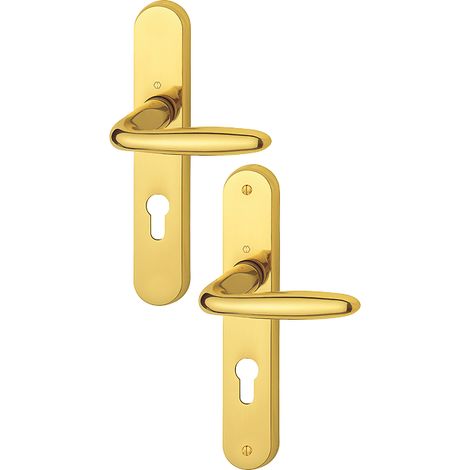 Set per porta Verona HOPPE - Ottone lucido - M151/265LF - Chiave i - 2811051 (1/2)