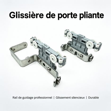 Chariot Conducteur 4 Roues Rail Rideau Électrique Ondulé Bras Court Fer Inoxydable 4 × 4 × 3,5 cm 70 g – Livraison gratuite (1/5)