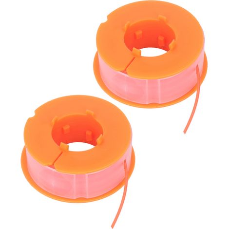 Packung mit 2 Nylon-Trimmerfadenspulen, Ersatzzubehör kompatibel mit BOSCH ART 30 und ART 30FA Modellen (orange).