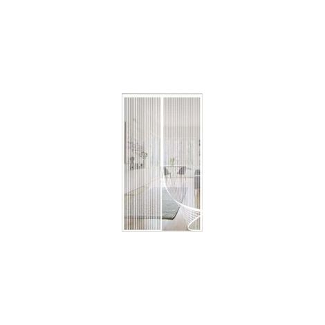 Zanzariera magnetica ad alta densità, 120 x 220 cm, facile installazione senza foratura, per balcone, soggiorno, cameretta, bianca - Crezuo