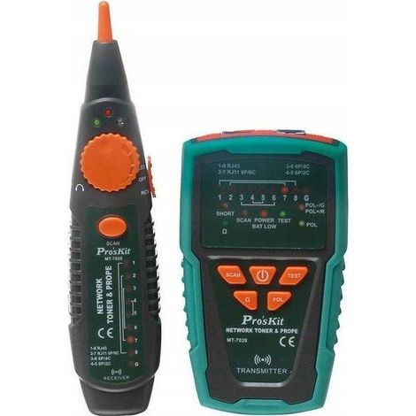 Unidad Probadora de Cables de Red Pro'sKit herramienta electricista (1/2)