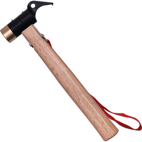 EASYCOMFORT Marteau de Camping Marteau de Tente pour piquets de Tente Maillet en Bois Camping Maillet Marteau Marteau Multifonctions avec Cordon pour Longe de Tente (1/5)
