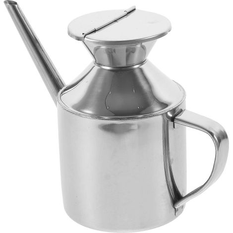 Récipient pour huile de cuisson : Bouteille distributrice de sauce soja, pot à huile en acier inoxydable, récipient de rangement pour sauce soja, distributeur de vinaigre (1/4)