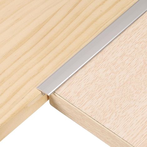 6Pcs 2.9ft x 0.47" Profilés De Transition En T Pour Sol, Bords En Alliage D'Aluminium Pour Remplir Entre Lames De Parquet, Carrelage Et Sols En Vinyle, Couleur Argenté (1/5)