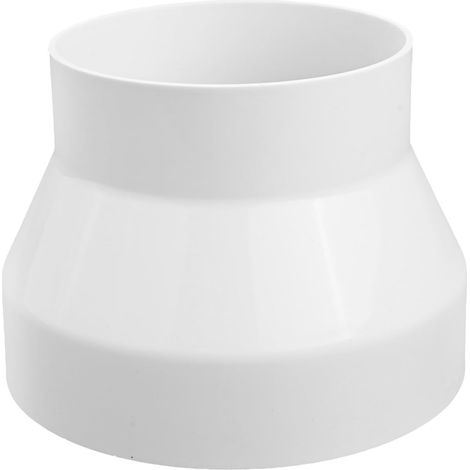 Réducteur de conduit - 1 pièce - ABS épais - Raccord circulaire 150-110mm - Ventilation sèche-linge et hotte - Blanc (1/5)