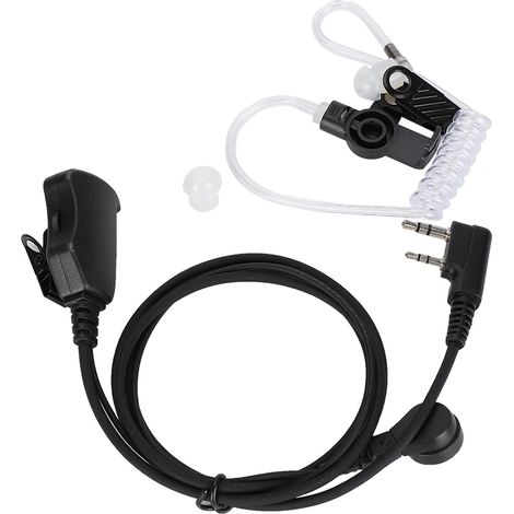 Écouteur Walkie-Talkie 2 Broches avec Micro et Conduit d'Air - Réglage du Volume (1/5)