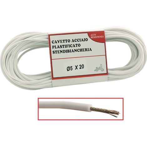 1 PZ CAVETTO STENDIBIANCHERIA 'BIANCONE' +© 5 X MT 20