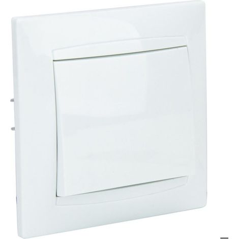 1 pièce permutateur encastré, blanc, IP20, 10 A, 2300 W, pour éclairage intérieur deux points (1/5)
