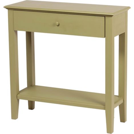Amadeus - Console Canopée vert 1 tiroir 80 cm 1 niche en bois (1/2)