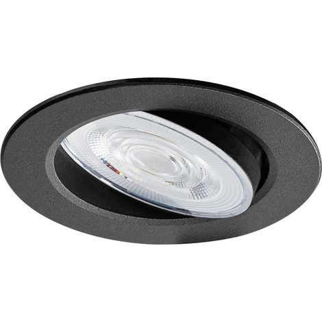 MI7 Enc. LED 6W 3CCT 2700/3300/4000K 580lm noir connexion sans outil ARIC 51968 (1/5)
