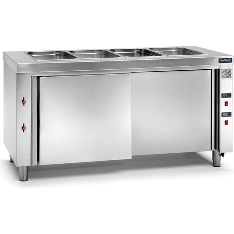 Table Inox Bain-Marie - 3 Bacs GN 1/1 - Gamme 700 - Réserve Chaude - Distform