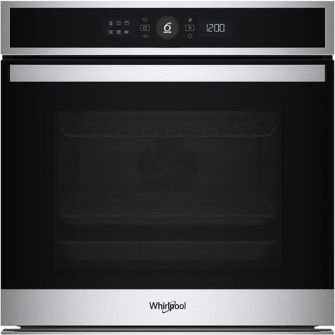Whirlpool – Four encastrable multifonction 73L pyrolyse A+ – Chaleur tournante – Fonction Pizza et Turbo Grill – WOI4IS8PM0XAF