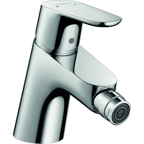 HANSGROHE Mezclador de bidé C2 con cartucho de 2 velocidades, con extraíble y desagüe de cromo