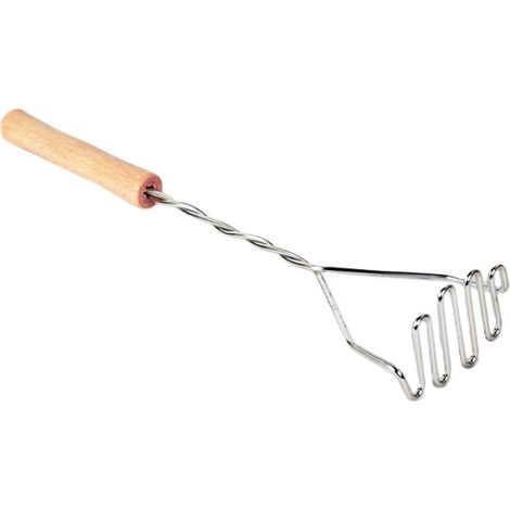 Presse-purée spiralé Odelo, acier galvanisé, manche en bois (1/2)