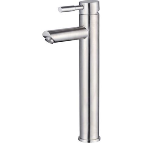 Einzelwaschbeckenarmatur, Einloch-Waschtischarmatur aus Edelstahl, gebürstetes Nickel (1/4)