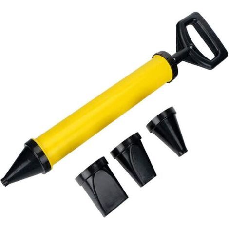 Ensemble De Pistolet À Mortier,ABS Pistolet à calfeutrer pointeur,mortier Ciment,Citron Vert Pistolet applicateur Comprend 4 Buses H319 (1/5)