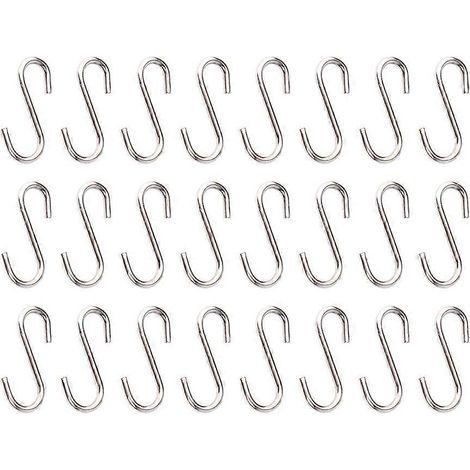 200 Mini-S-Haken für DIY-Schmuckherstellung, Edelstahl. – 1,40 x 0,60 x 0,10 cm – Silber (1/3)