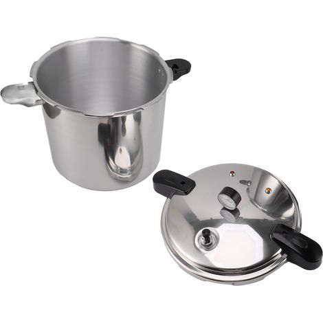 Autocuiseur de 32 cm, grande capacité, en alliage d'aluminium, avec manomètre, pour cuisinière à gaz et plaque de cuisson. (1/5)