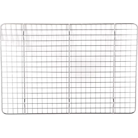 Grille de refroidissement acier inoxydable 304, résistante à la déformation, pour cuisson de pain, gâteaux et biscuits (1/5)
