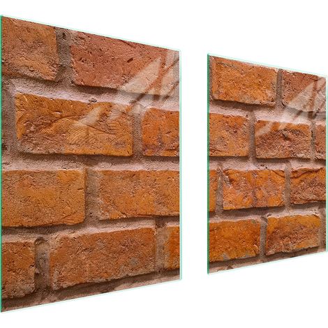 GLASSCHUTZPLATTE FÜR HERD 85x52 ZIEGEL (1/5)