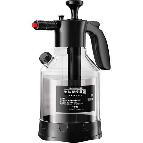 Flacon pulvérisateur pressurisé à la main, pompe à mousse multifonctionnelle de 2l, pulvérisateur pour la maison et la voiture (1/5)