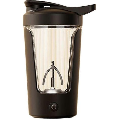 - Tasse mélangeuse électrique automatique, rechargeable, pour café, lait en poudre, protéines en poudre et lait de soja (1/5)