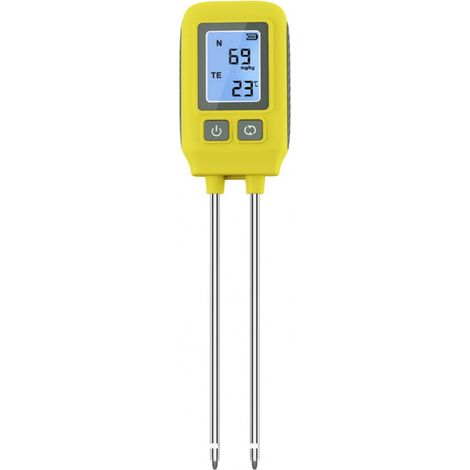 Cet appareil de mesure de sol quatre en un peut mesurer la température du sol ainsi que sa teneur en azote, en phosphore et en potassium (1/5)