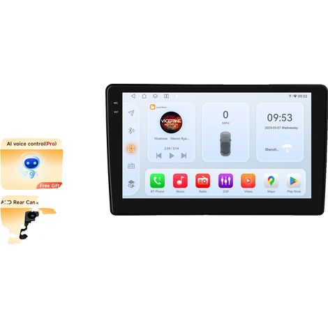 Lettore multimediale per auto, touchscreen, supporta diversi formati, compatibile con Citroën Berlingo B9 / Peugeot Partner 2008-2019, QS8 AHD2 AI (1/2)