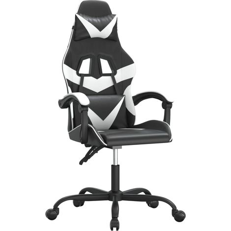 Maison Exclusive - Chaise de jeu Noir et blanc Similicuir