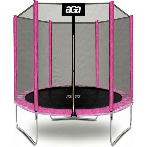 Aga SPORT TOP Trampolín 180 cm Rosa + red de protección (1/5)