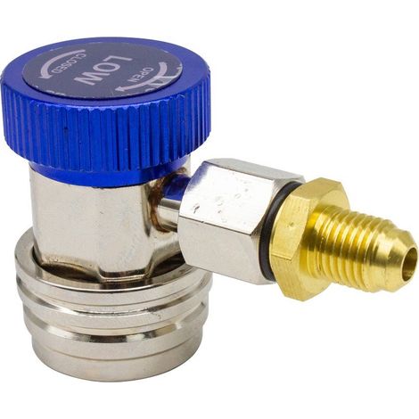 Conector rápido con válvula de paso de baja presión para aire acondicionado (1/5)
