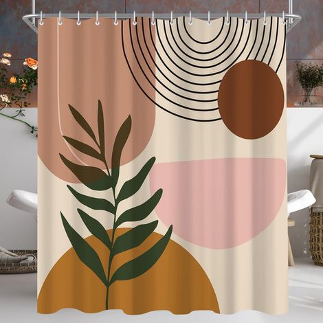 Duschvorhang 180x200cm Sonne Bl&xE4tter H200 x B180 cm (1er Pack) (1/5)