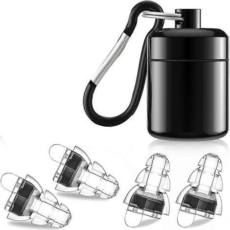 Bouchons d'oreille haute fidélité pour concerts, bouchons d'oreille réutilisables à réduction de bruit (1/5)